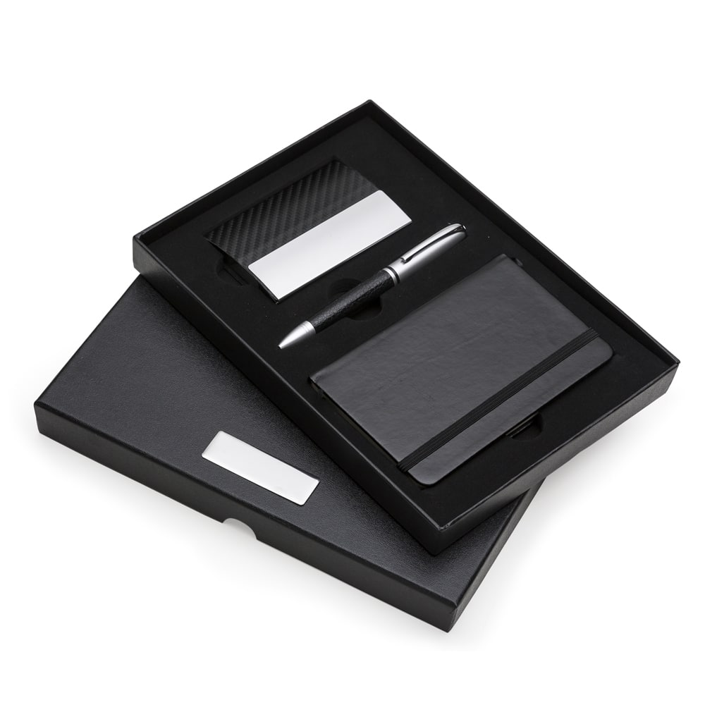 KIT CANETA E CADERNETA TIPO MOLESKINE SPX-10998-PRE NA COR PRETO - Imagem 5