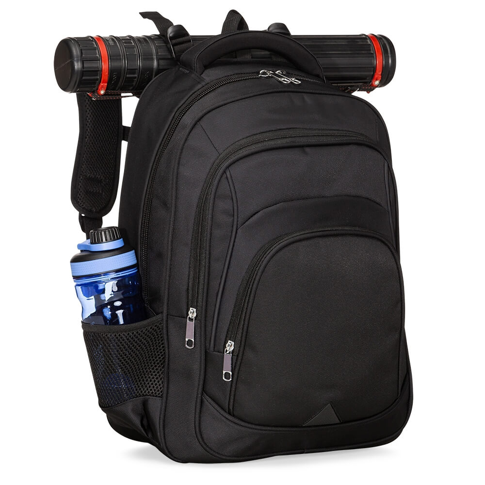 MOCHILA POLIESTER / NYLON C/ PORTA NOTEBOOK SPX-09263-PRE NA COR PRETO - Imagem 5