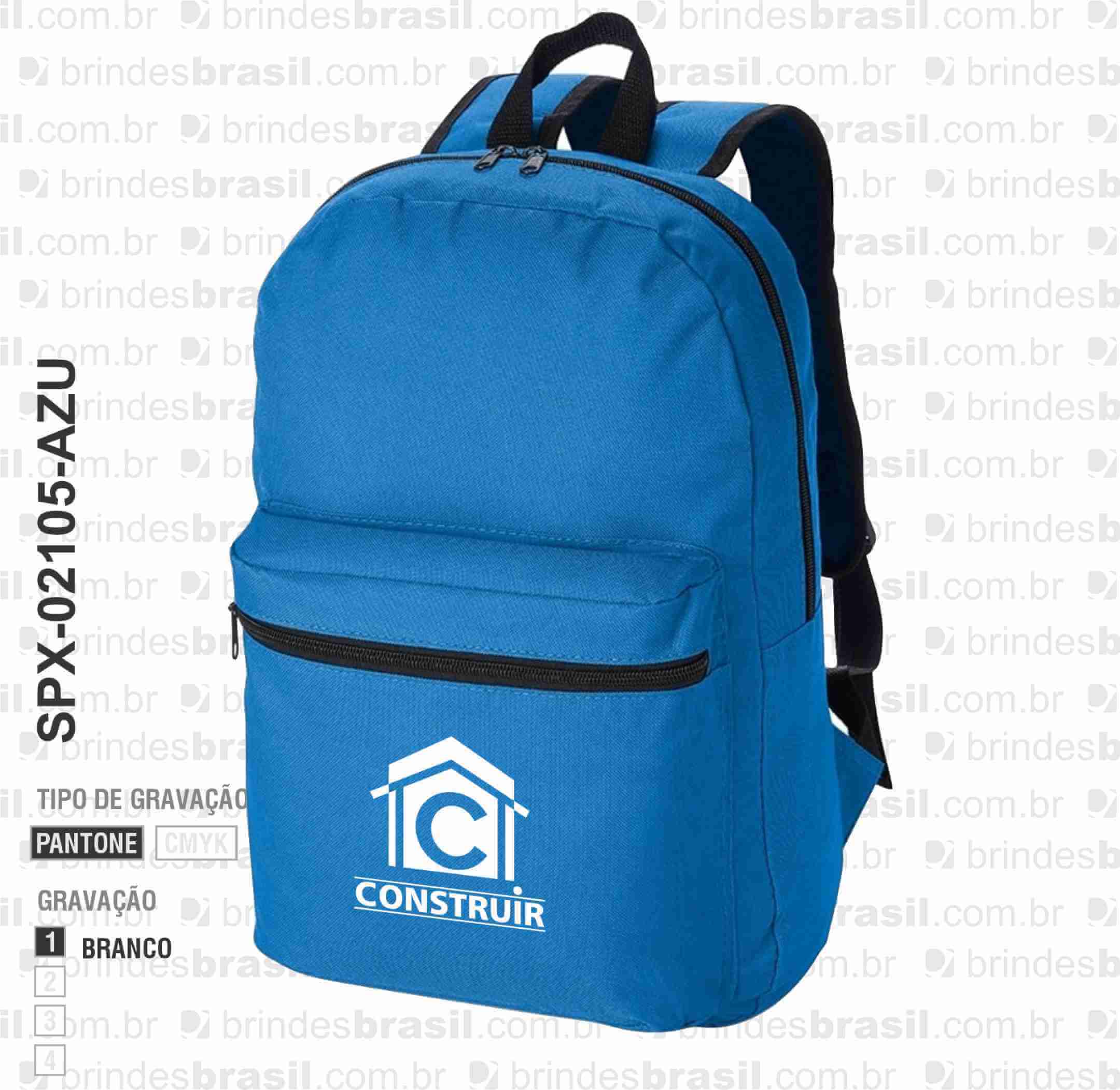 MOCHILA NYLON 17L SPX-02105-AZU NA COR AZUL - Imagem 2