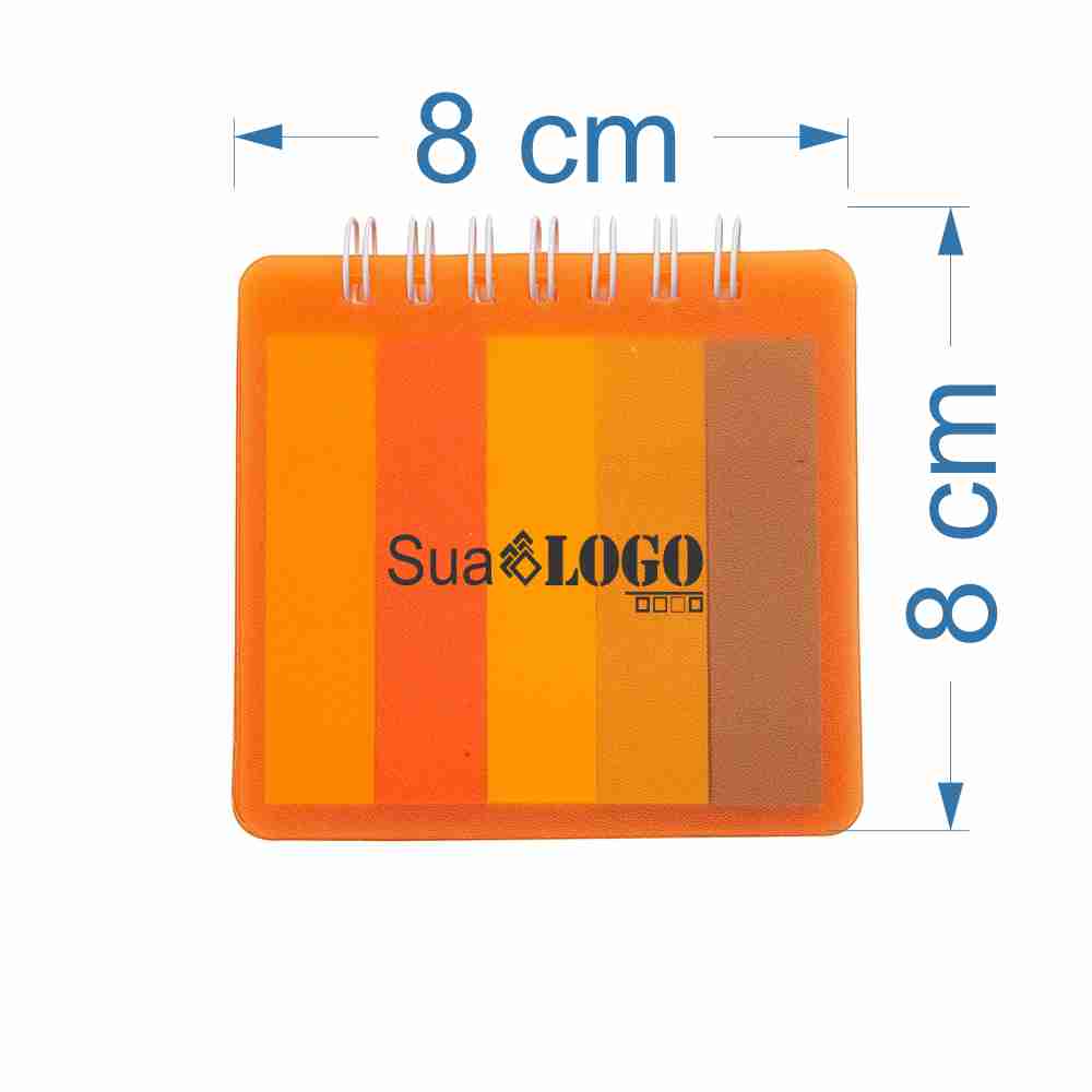 BLOCO DE ANOTAÇÃO C/ AUTO-ADESIVO SPX-18557-LAR NA COR LARANJA - Imagem 2