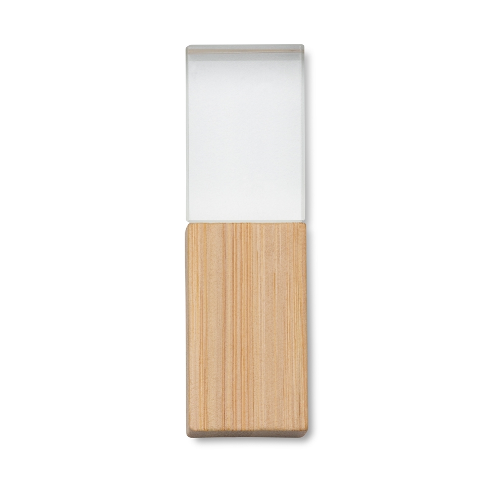 PEN DRIVE BAMBU CRISTAL 8GB SPX-064-8GB-MAD NA COR MADEIRA