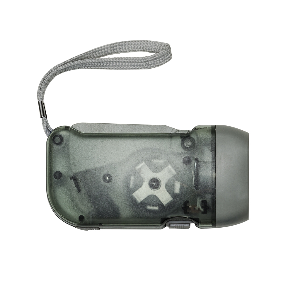 LANTERNA DINAMO 3 LEDS  SPX-01291-FUM NA COR PRETO