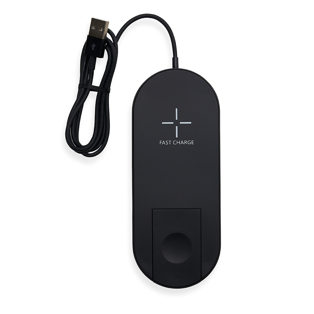 BASE CARREGADOR POR INDUÇÃO "ÚLTIMAS PEÇAS" SPX-P@04053-PRE NA COR PRETO