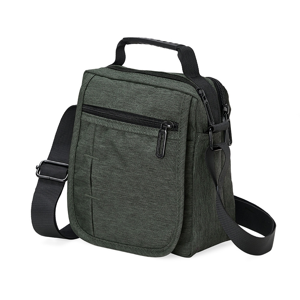 BOLSA DE OMBRO EM NYLON  SPX-12095-CIN NA COR PRATA