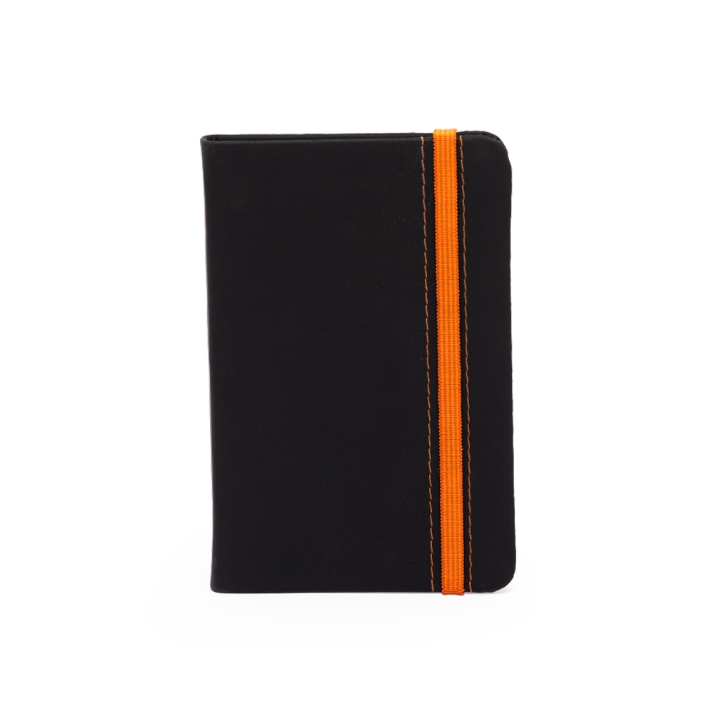 CADERNETA EMBORRACHADA COM PAUTA SPX-15052-PRE/LAR NA COR PRETO