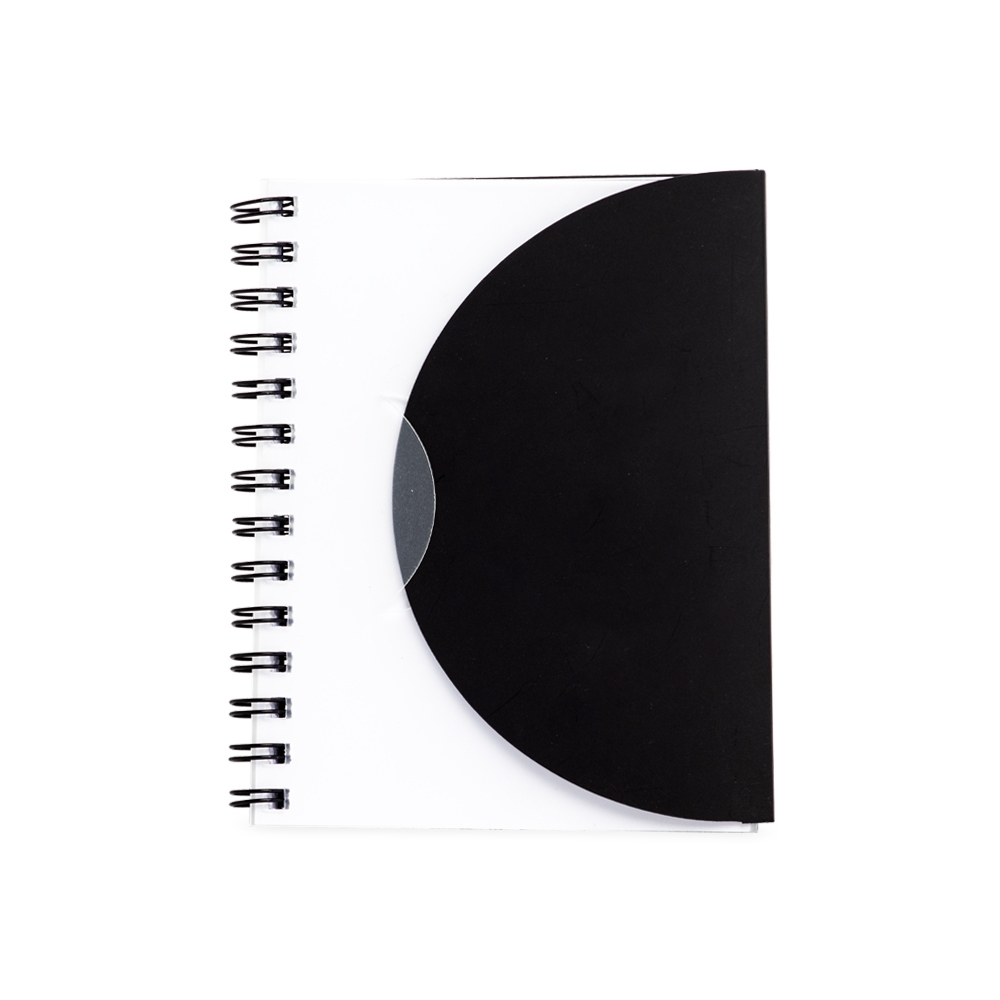 CADERNETA PLÁSTICA SPX-15115-PRE/TRA NA COR PRETO