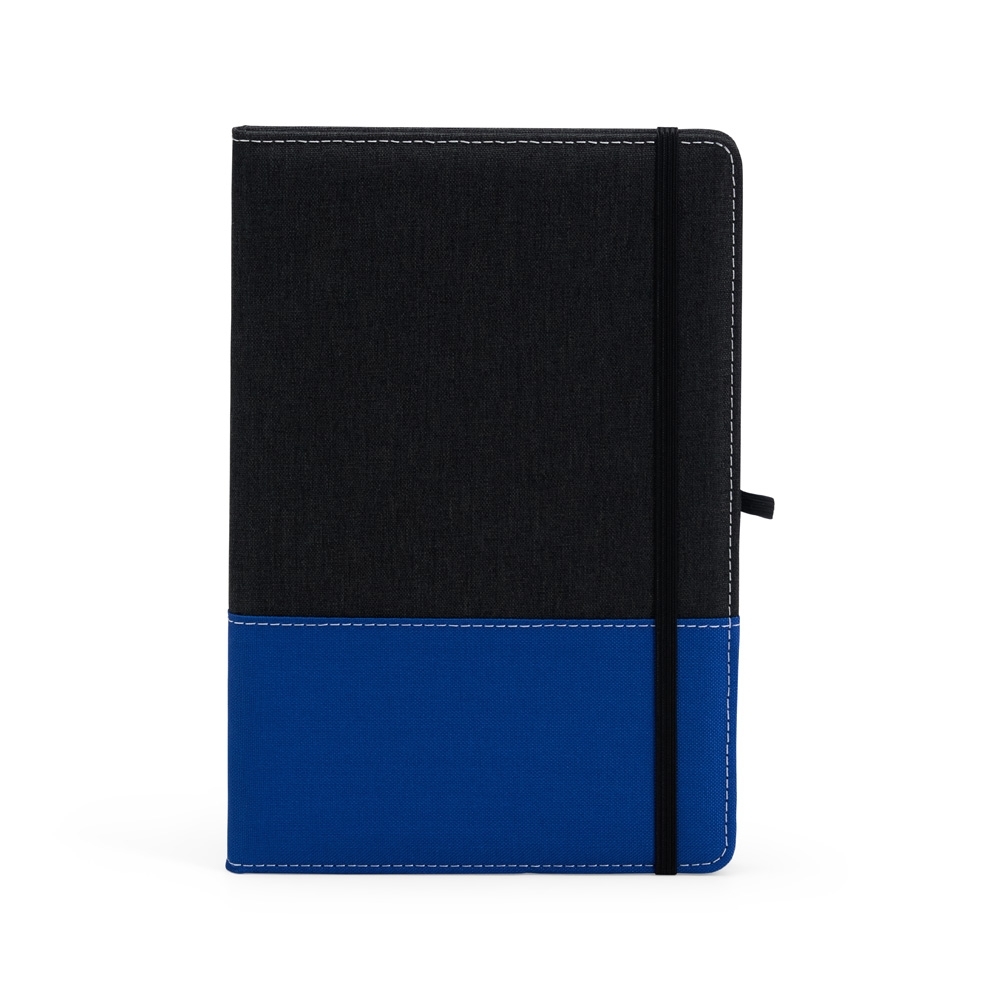 CADERNO A5 POLIÉSTER SPX-06100-PRE/AZU NA COR AZUL