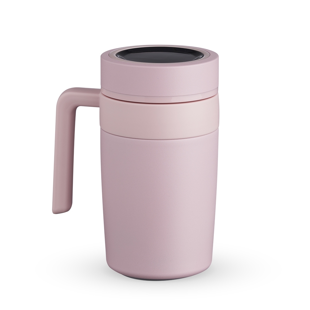 CANECA TERMICA 500ML C/ TERMÔMETRO SPX-18641-ROS NA COR ROSA