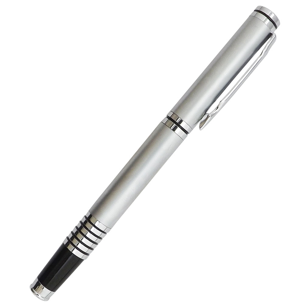 CANETA METAL ROLLER  SPX-06328-PRA/PRE NA COR PRETO