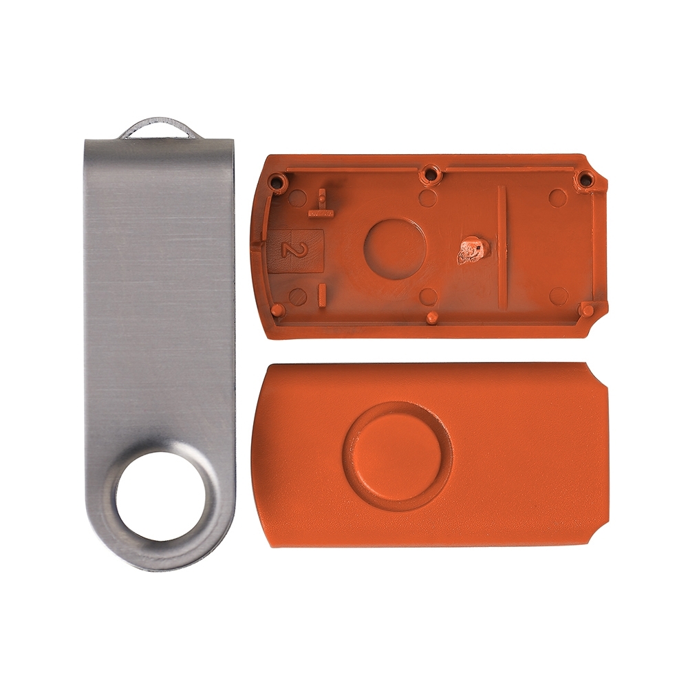 CARCAÇA P/ MEMORIA GIRATORIO ESCOVADA SPX-13960ES-LAR NA COR LARANJA