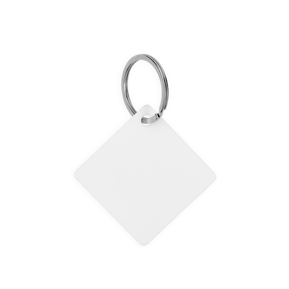 CHAVEIRO QUADRADO EM ACRÍLICO SPX-18729-BCO NA COR BRANCO
