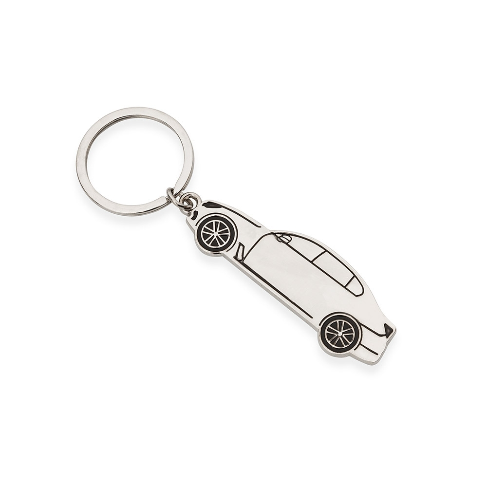 CHAVEIRO METAL CARRO SPX-14427-BRI NA COR INOX