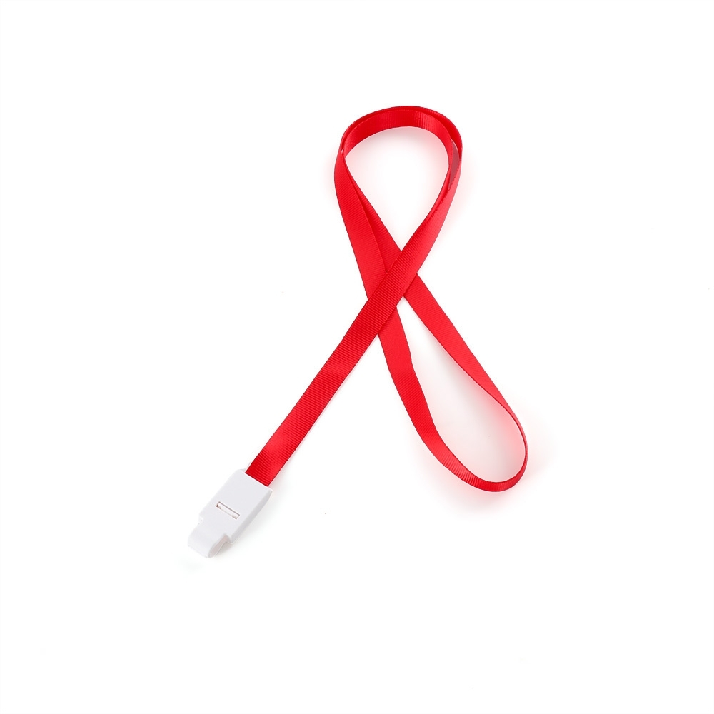 CORDÃO PARA CRACHÁ POLIÉSTER SPX-06026-VM NA COR VERMELHO