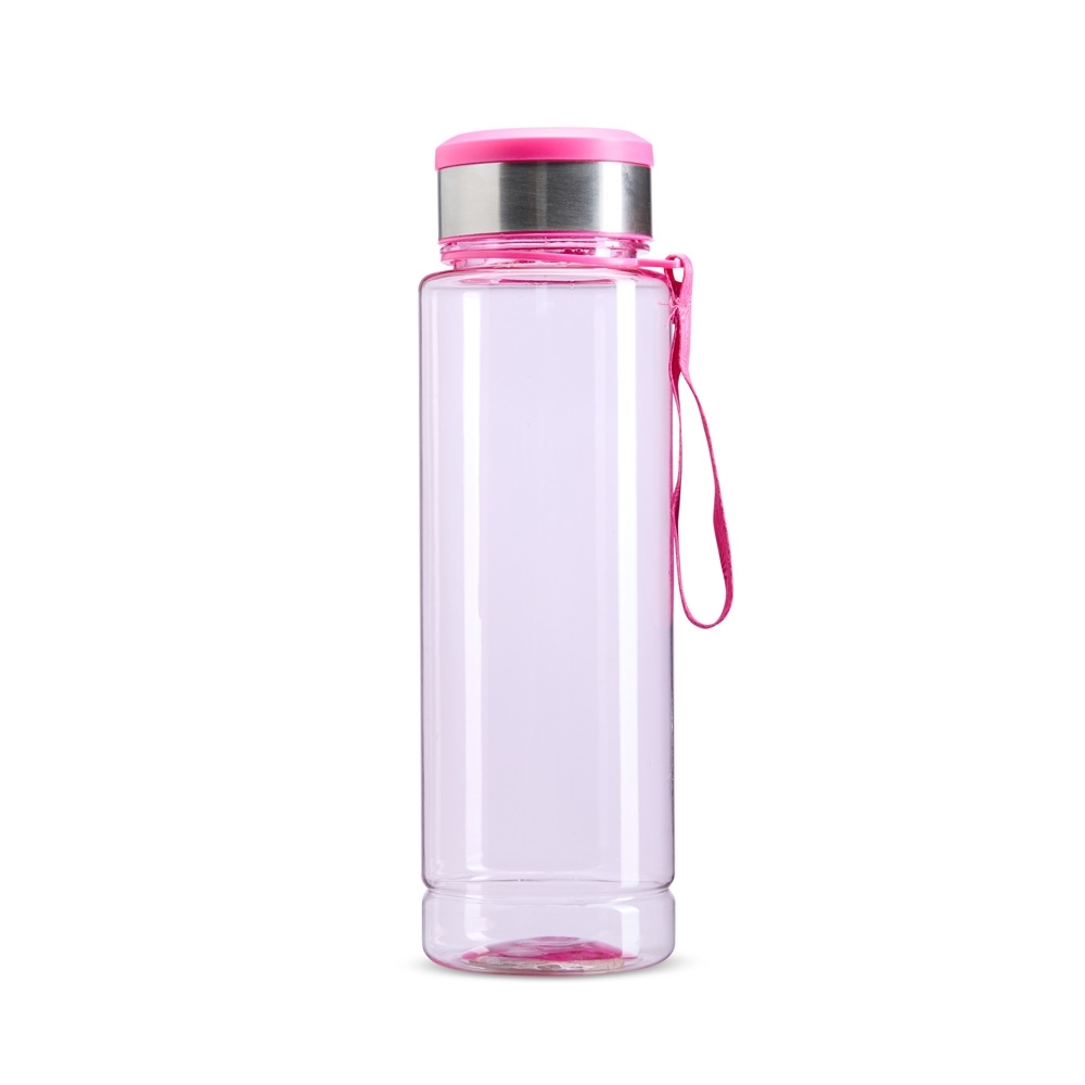 GARRAFA PLÁSTICA 950ML PORTA-COMPRIMIDO SPX-08279-ROS NA COR ROSA