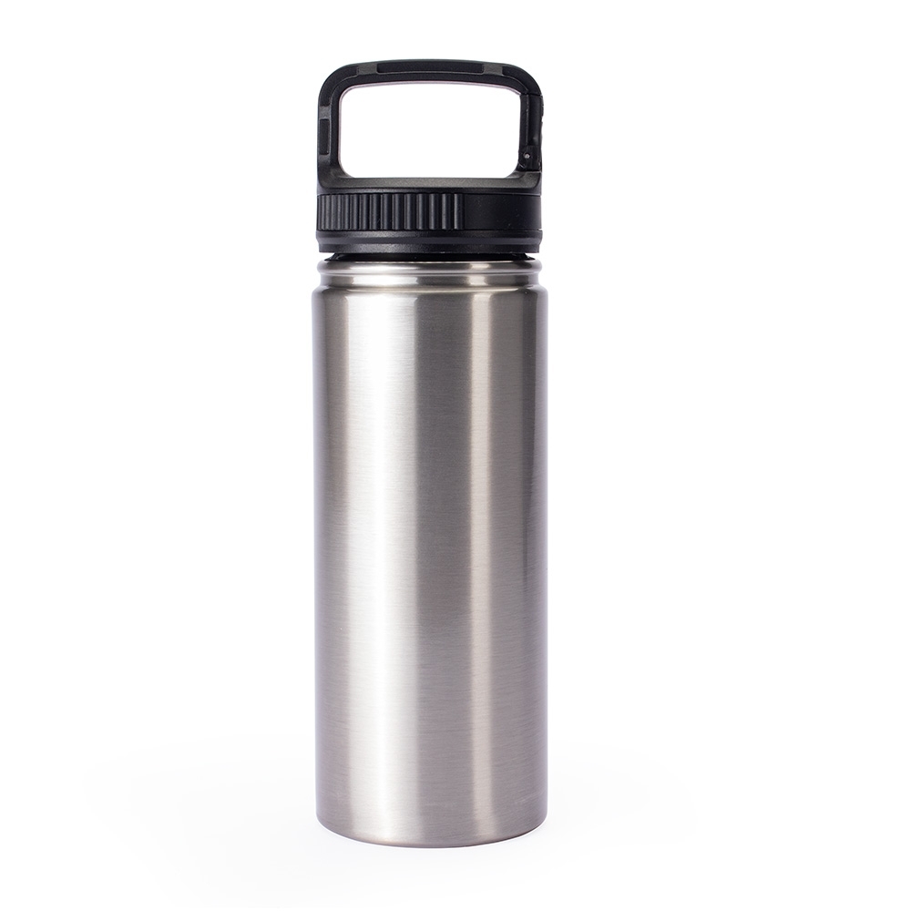 GARRAFA TÉRMICA COM ALÇA PRESILHA 500ML SPX-15237-INO NA COR INOX