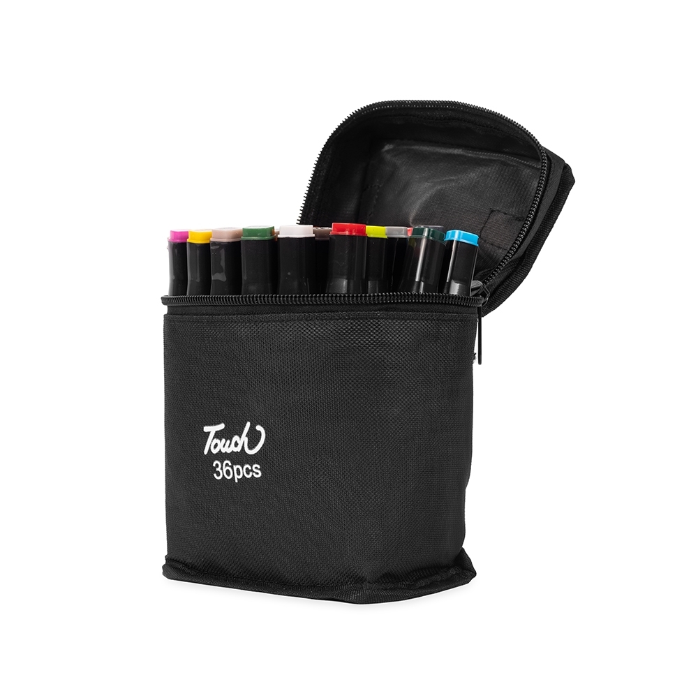 KIT CANETAS MARCADORAS PONTAS DUPLAS 36 CORES SPX-08329-36-COL NA COR COLORIDO