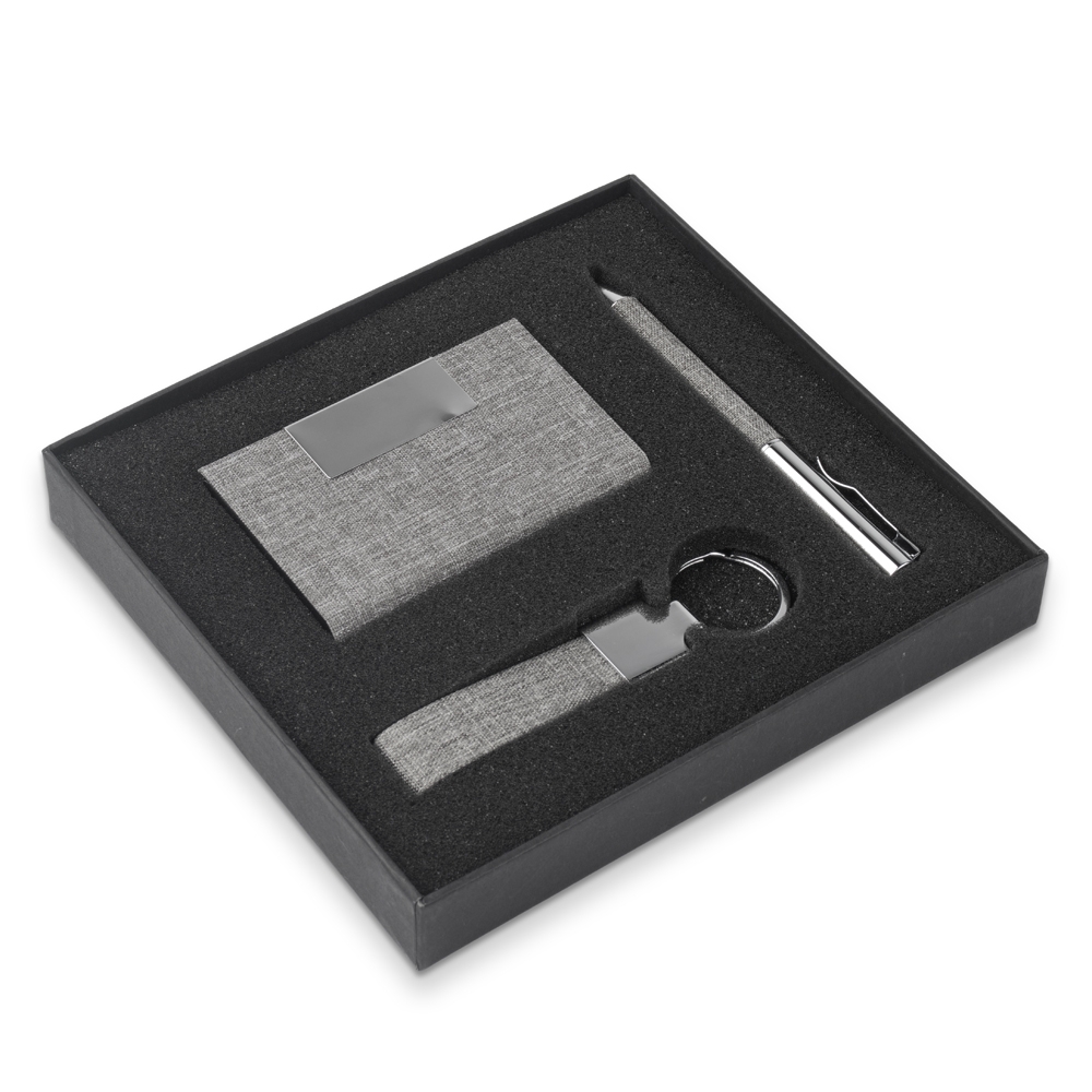 KIT EXECUTIVO 3 PEÇAS SPX-15173-CIN NA COR CINZA