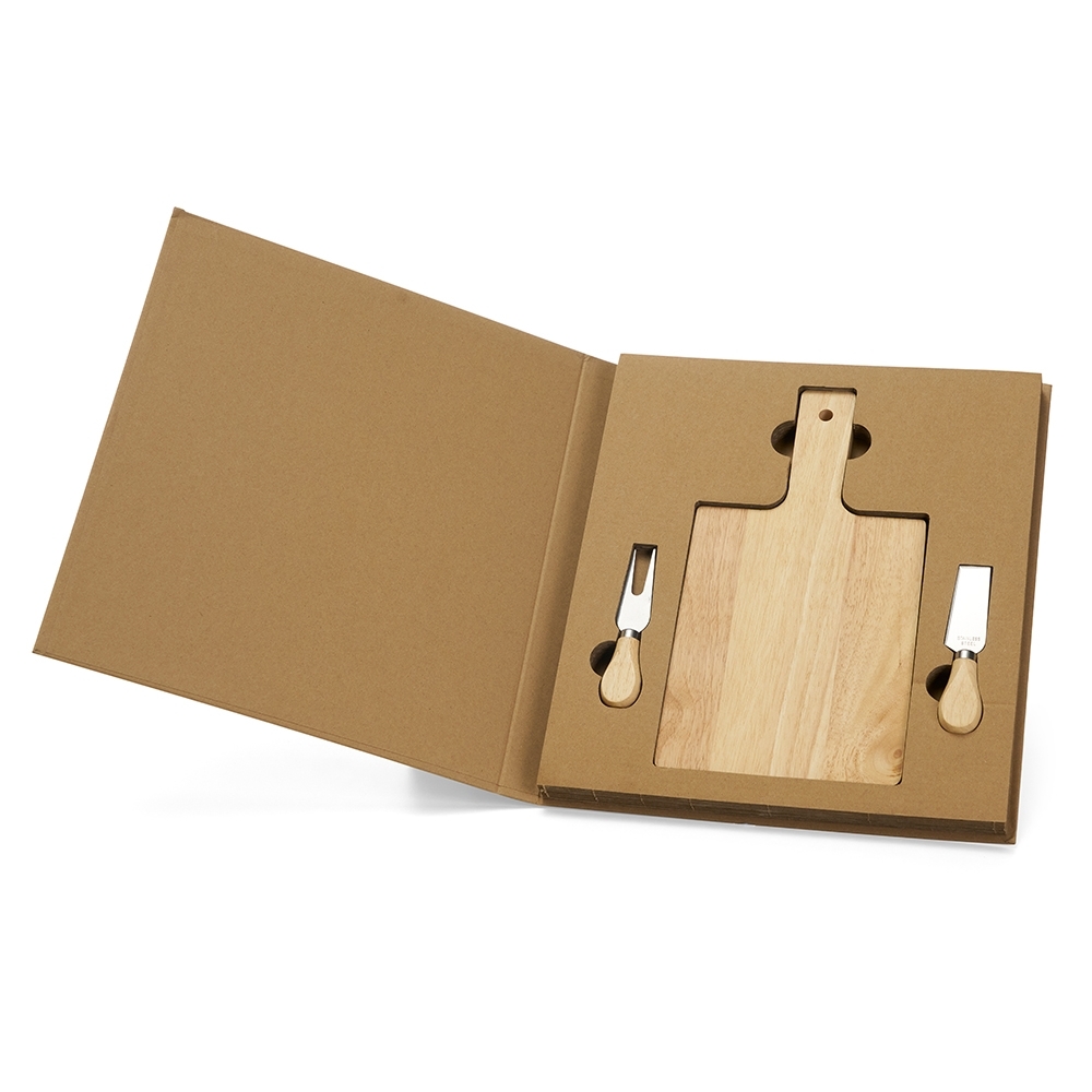 KIT P/ QUEIJO 3 PÇS SPX-P@08221-KRA NA COR KRAFT