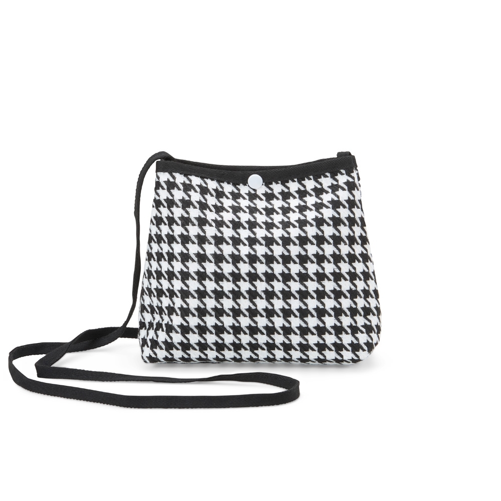 MINI BOLSA TRANSVERSAL EM ALGODÃO 2L SPX-P@08055-PRE NA COR PRETO