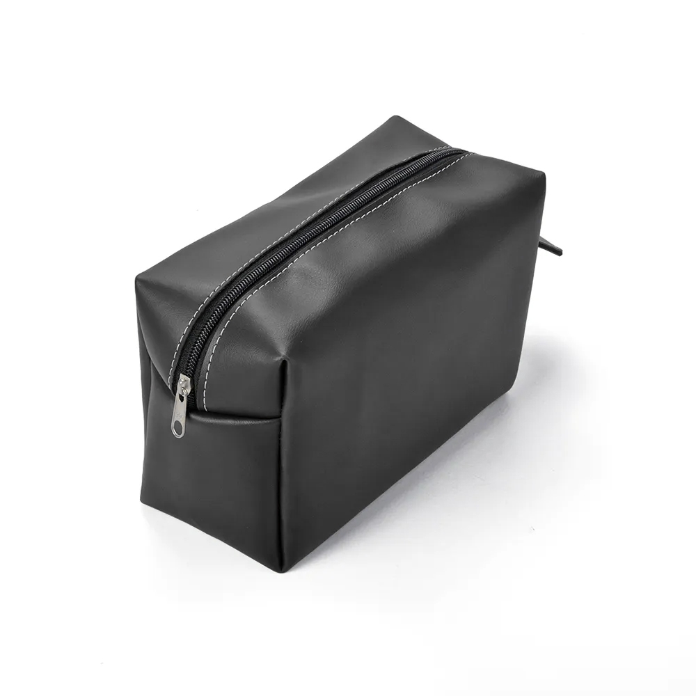 NECESSAIRE COURO SINTETICO SPX-14571-PRE NA COR PRETO