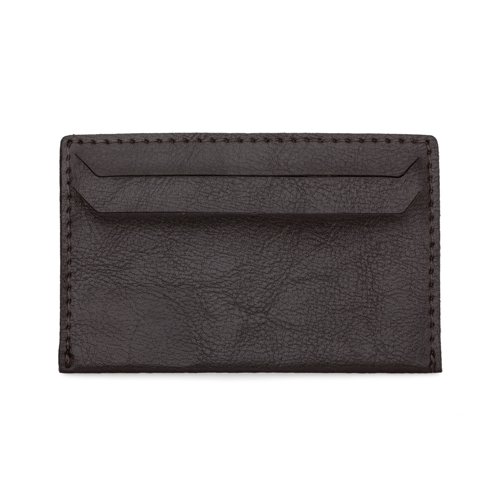 PORTA CARTÃO DE COURO SINTETICO SPX-13641-MAR NA COR MARROM