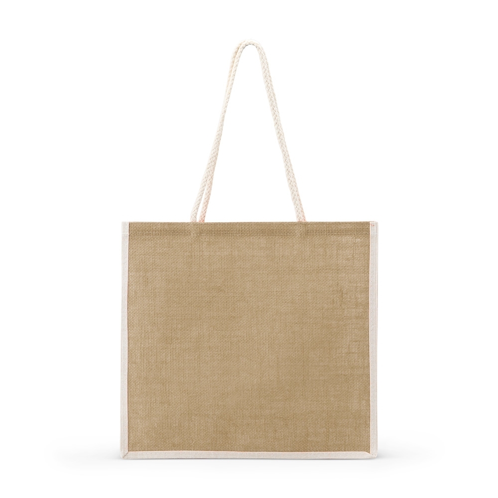 SACOLA DE JUTA SPX-18843-BEG NA COR BRANCO