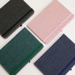 CADERNETA EM LINHO SPX-15314-BCO NA COR BRANCO