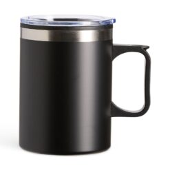 CANECA PLÁSTICA 375ML SPX-19015-PRE NA COR PRETO