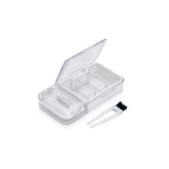 PORTA COMPRIMIDOS PLÁSTICO SPX-08281-TRA NA COR TRANSPARENTE