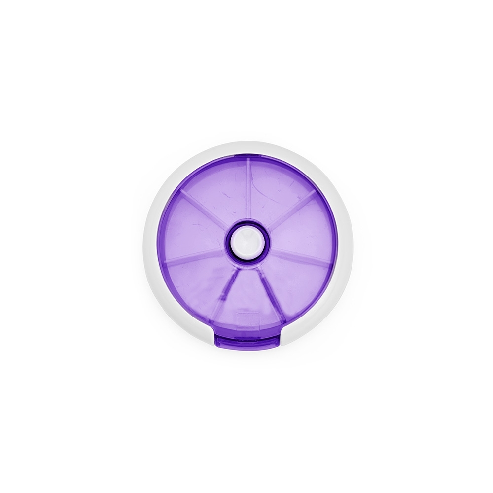 PORTA-COMPRIMIDOS PLÁSTICO SPX-08283-BCO/ROX NA COR BRANCO