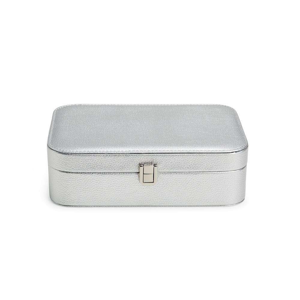 PORTA-JOIAS COM ESPELHO SPX-P@07489-CIN NA COR CINZA