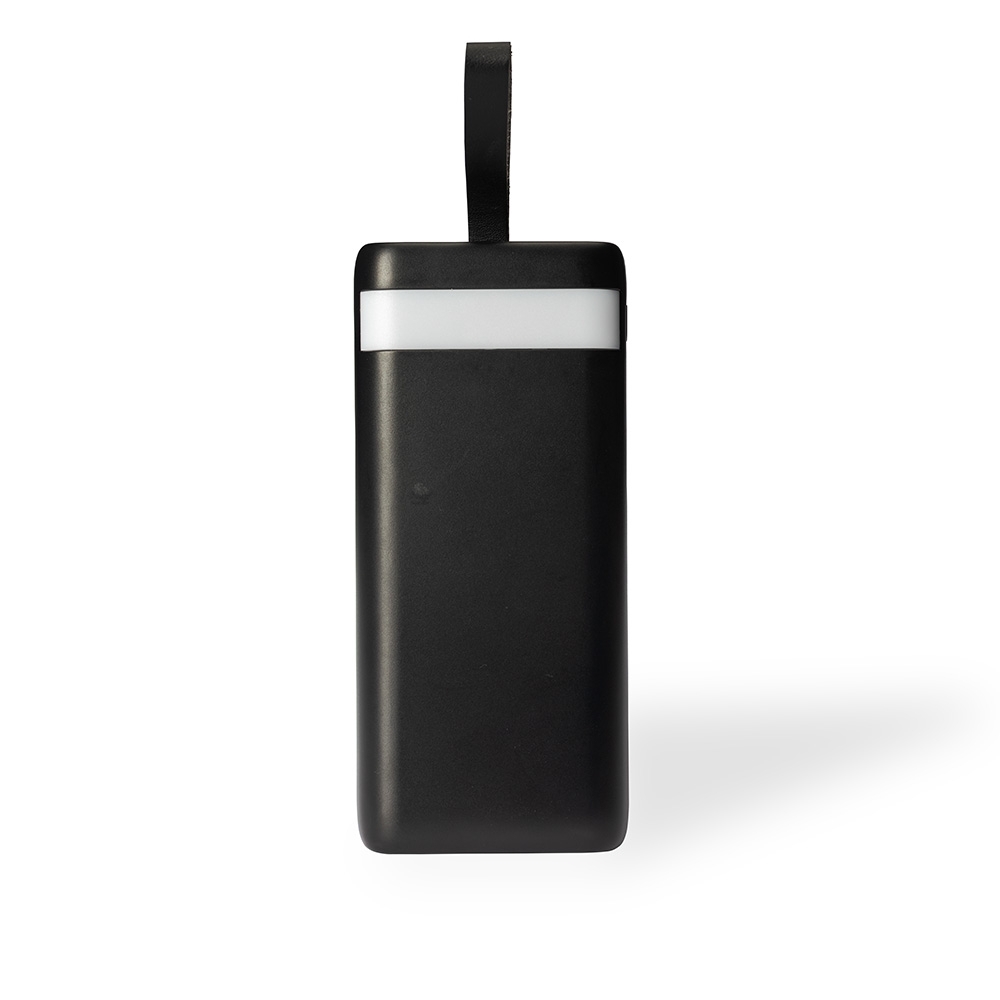 POWER BANK 20.000MAH COM LANTERNA E MULTISSAÍDAS SPX-09001-PRE NA COR PRETO
