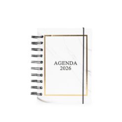 AGENDA DIÁRIA 2026 WIRE-O SPX-15349-BCO/DOU NA COR BRANCO