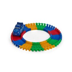 CARRINHO DE BRINQUEDO COM PISTA SPX-P$BRINQ04-MIS NA COR AMARELO