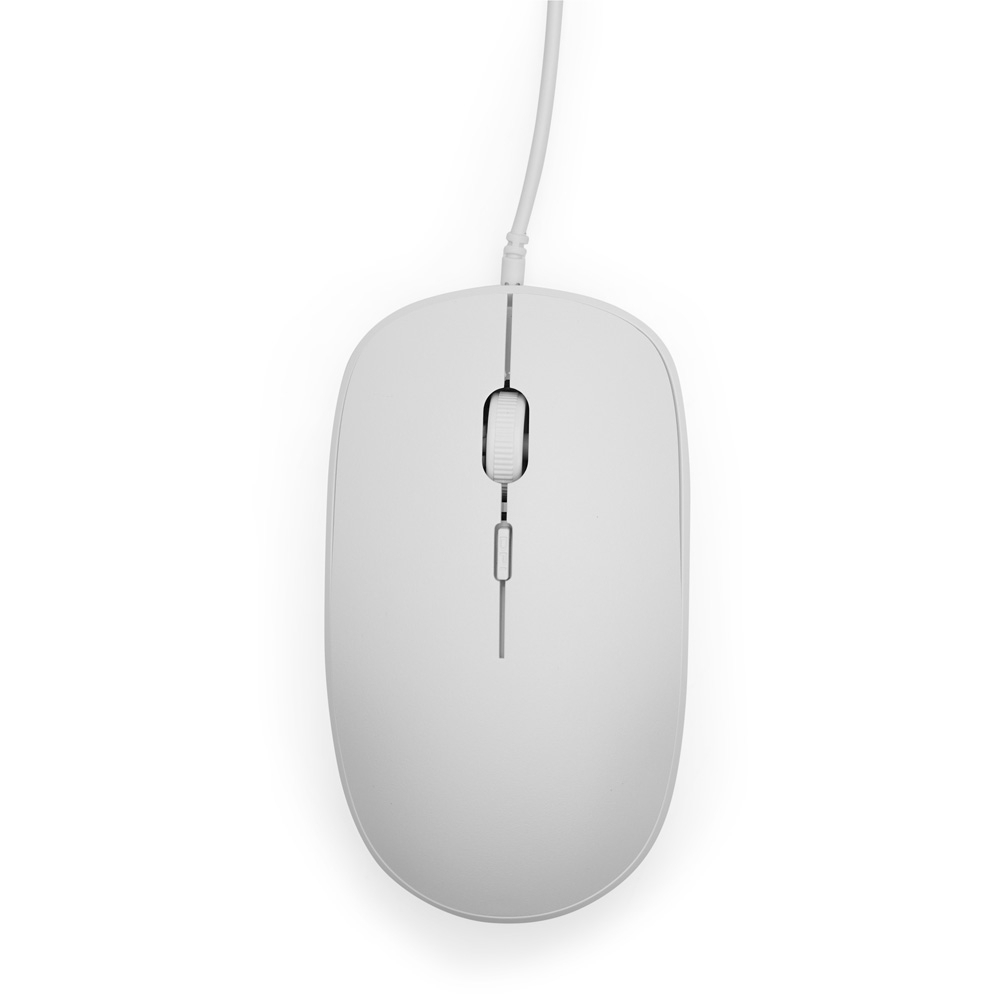 MOUSE COM FIO SPX-09075-BCO NA COR BRANCO