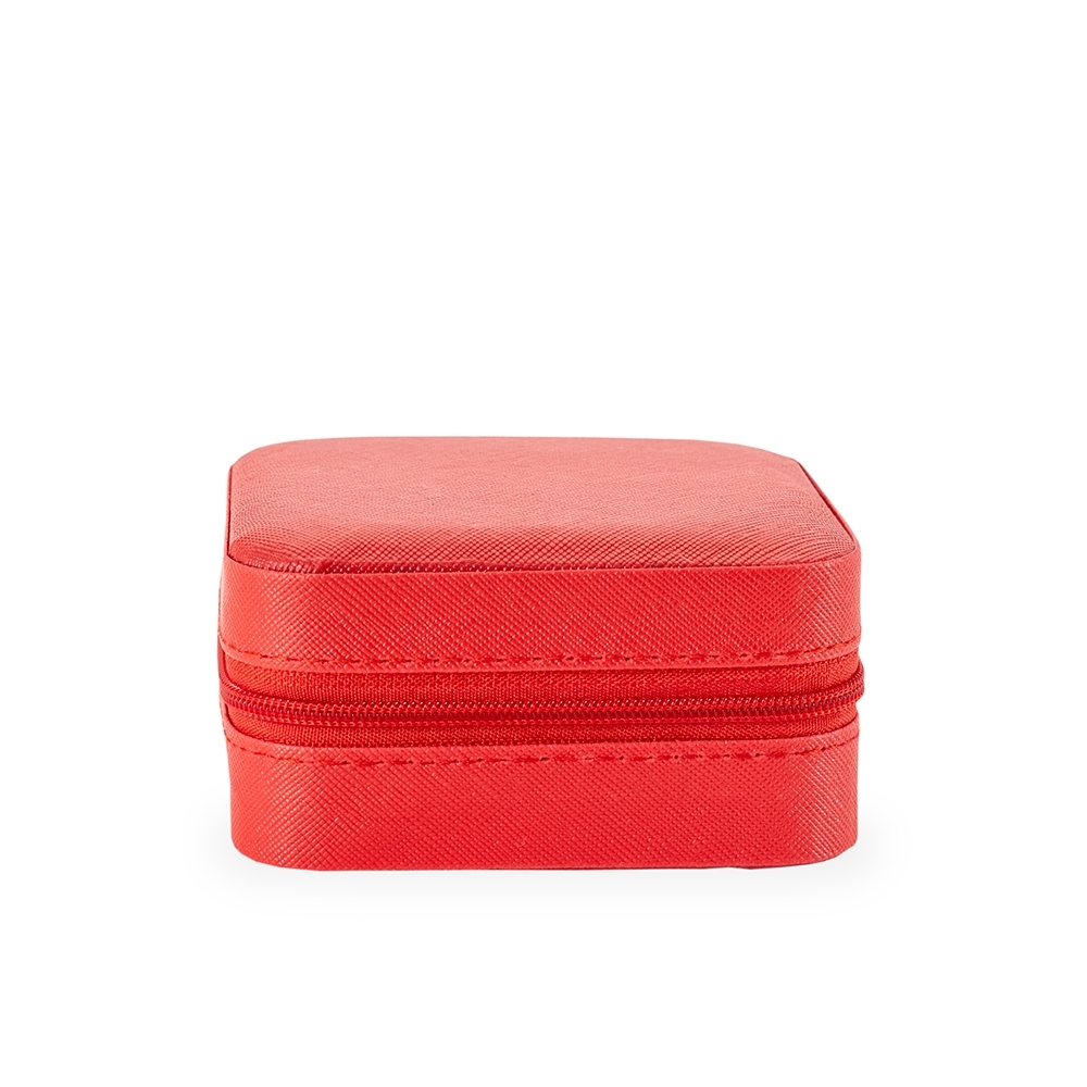 PORTA-JOIAS COM ESPELHO SPX-O@08141-VM NA COR VERMELHO