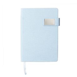 CADERNETA COURO SINTÉTICO SPX-19050-AZC NA COR AZUL